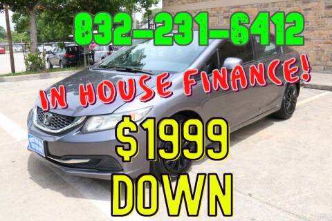 2014 Honda Civic for sale at Direct One Auto in Houston TX