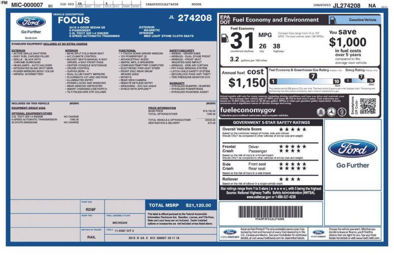 2018 Ford Focus SE