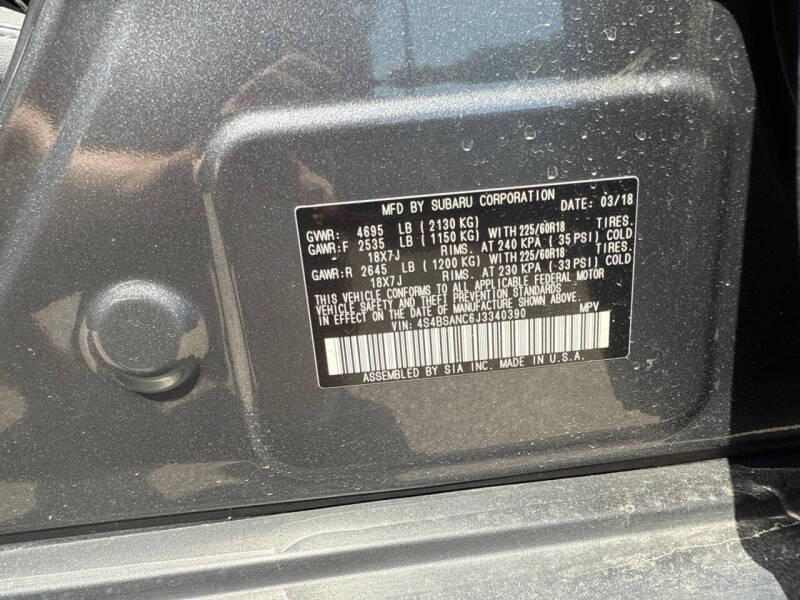 2018 Subaru Outback 2.5i Limited