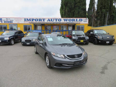 2013 Honda Civic for sale at Import Auto World in Hayward CA