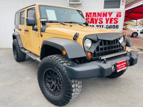 2013 Jeep Wrangler Unlimited for sale at Manny G Motors in San Antonio TX