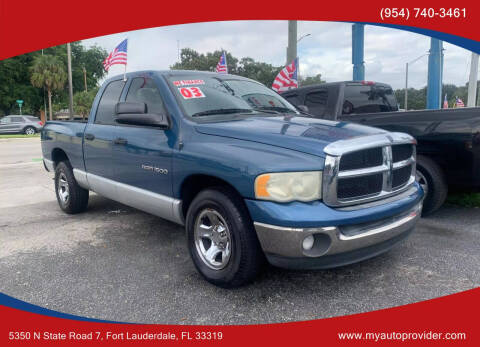 2003 Dodge Ram 1500 for sale at AUTO PROVIDER in Fort Lauderdale FL