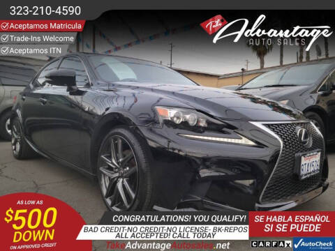 2014 Lexus IS 250 for sale at ADVANTAGE AUTO SALES INC in Bell CA