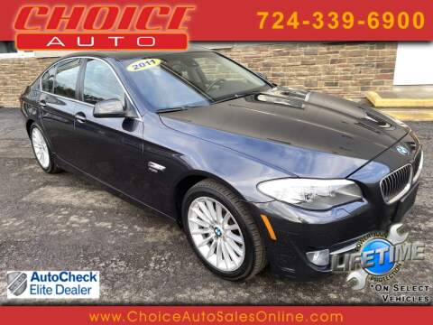 2011 BMW 5 Series for sale at CHOICE AUTO SALES in Murrysville PA