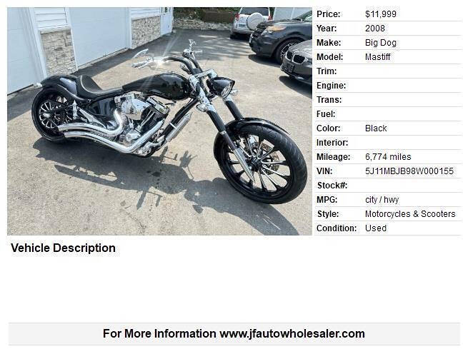 2008 Big Dog Mastiff