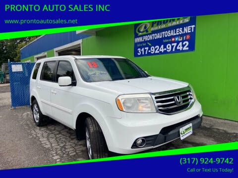 2013 Honda Pilot for sale at PRONTO AUTO SALES INC in Indianapolis IN