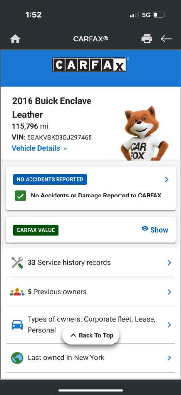 2016 Buick Enclave Leather
