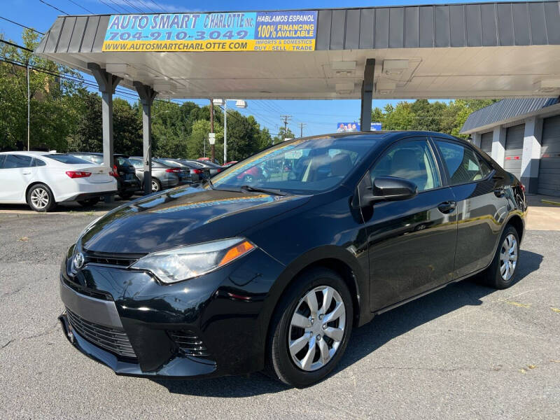 2016 Toyota Corolla for sale at Auto Smart Charlotte in Charlotte NC