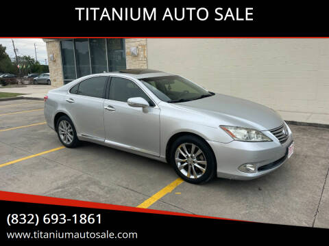 2012 Lexus ES 350 for sale at TITANIUM AUTO SALE in Houston TX