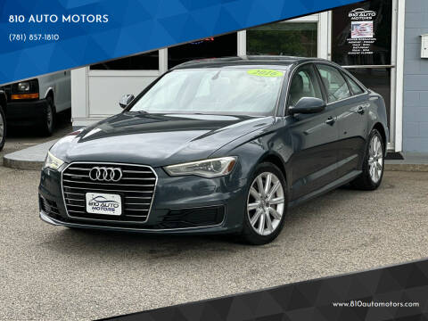 2016 Audi A6 for sale at 810 AUTO MOTORS in Abington MA