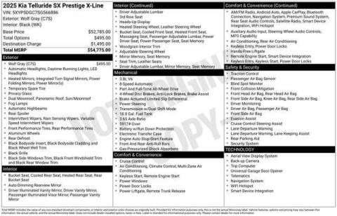 2025 Kia Telluride SX-Prestige X-Line