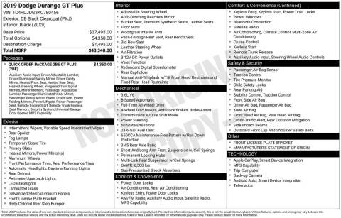 2019 Dodge Durango GT Plus