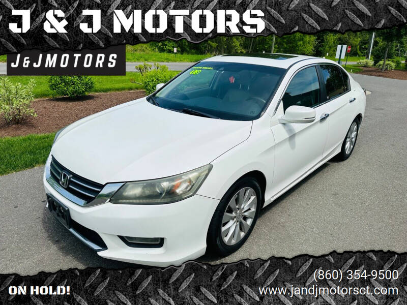 2013 Honda Accord for sale at J & J MOTORS in New Milford CT