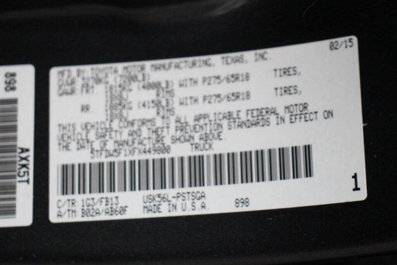 2015 Toyota Tundra SR5