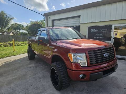 2014 Ford F-150 for sale at O & J Auto Sales in Royal Palm Beach FL