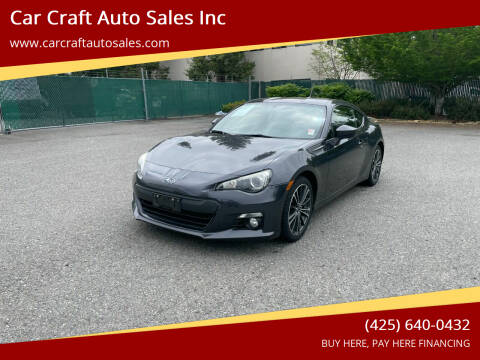 2013 Subaru BRZ for sale at Car Craft Auto Sales Inc in Lynnwood WA
