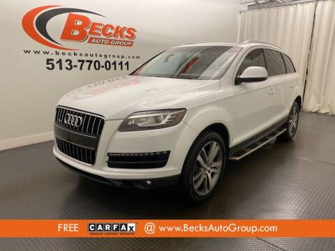 2012 Audi Q7 for sale at Becks Auto Group in Mason OH