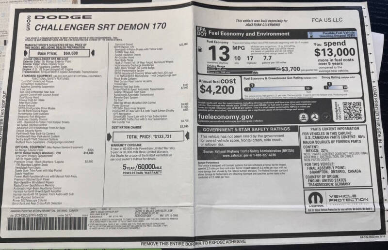 2023 Dodge Challenger