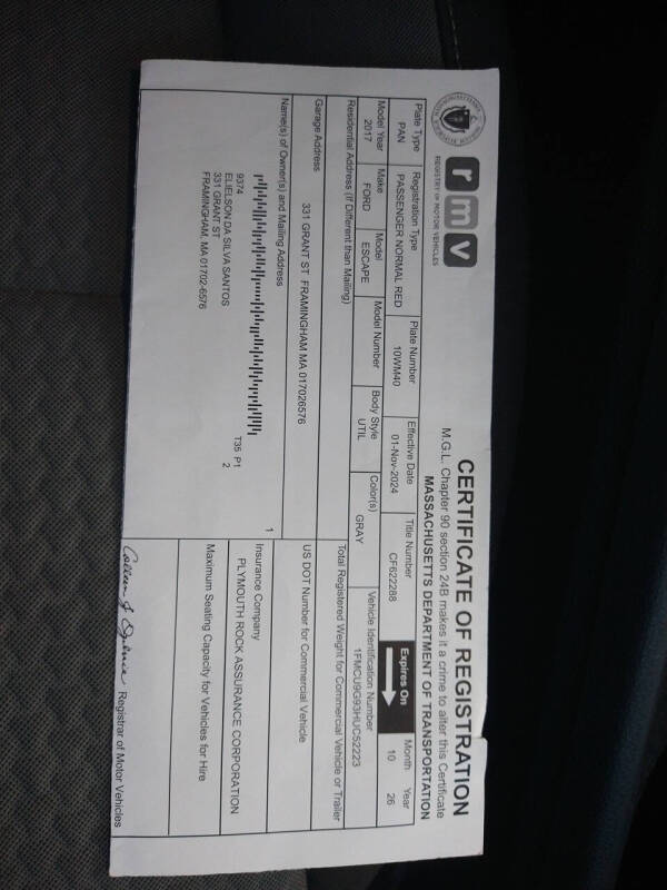 2017 Ford Escape SE