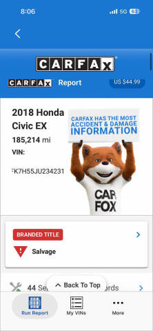 2018 Honda Civic EX