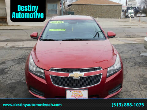 2013 Chevrolet Cruze for sale at Destiny Automotive in Hamilton OH