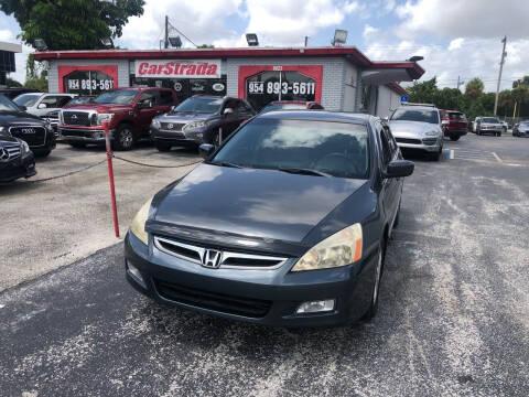 2007 Honda Accord for sale at CARSTRADA in Hollywood FL