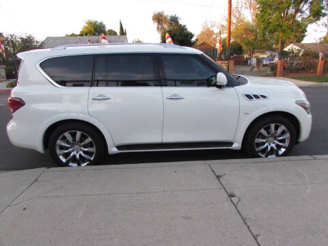 2014 Infiniti QX80 for sale at Valley's Best Auto Sales in Reseda CA