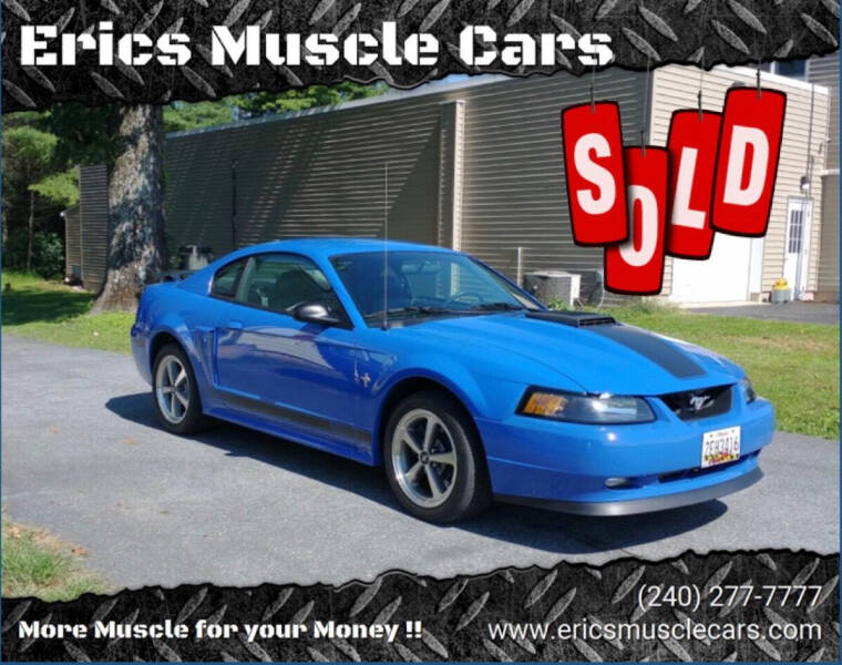 2003 Ford Mustang for sale at Eric's Muscle Cars in Clarksburg MD