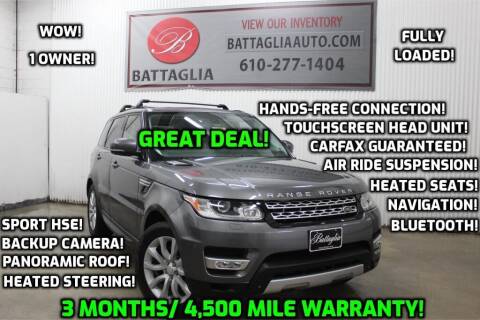 2015 Land Rover Range Rover Sport for sale at Battaglia Auto Sales in Plymouth Meeting PA