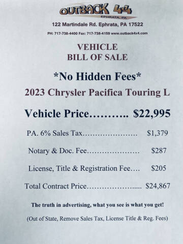 2023 Chrysler Pacifica Touring L