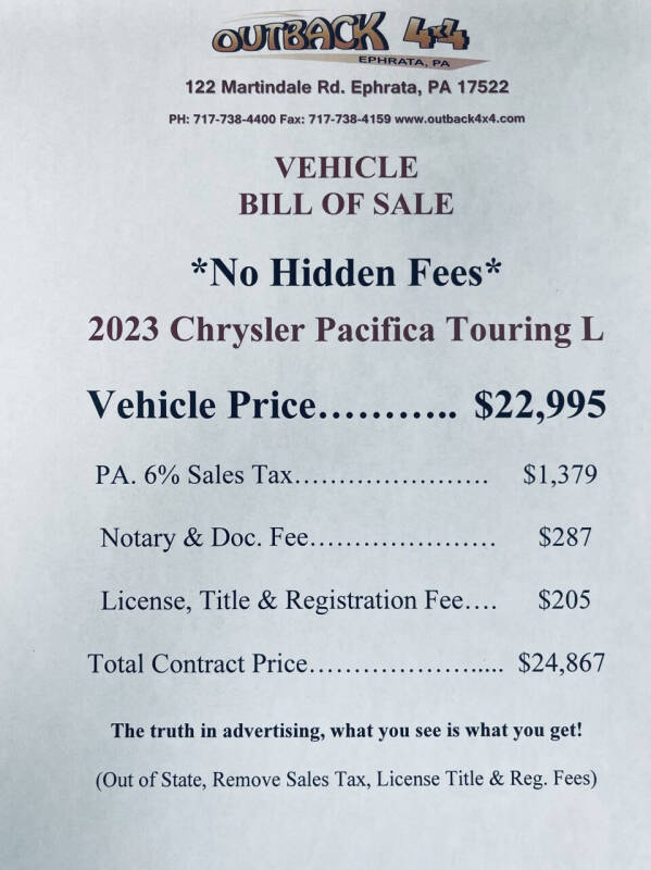 2023 Chrysler Pacifica Touring L