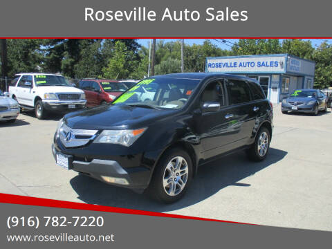 2009 Acura MDX for sale at Roseville Auto Sales in Roseville CA