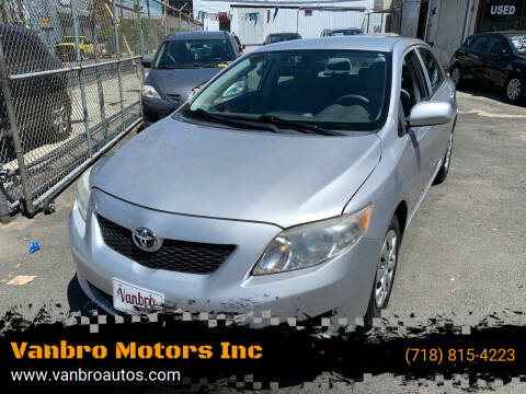 2010 Toyota Corolla for sale at Vanbro Motors Inc in Staten Island NY