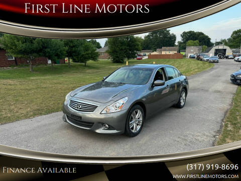 2013 Infiniti G37 Sedan for sale at First Line Motors in Jamestown IN