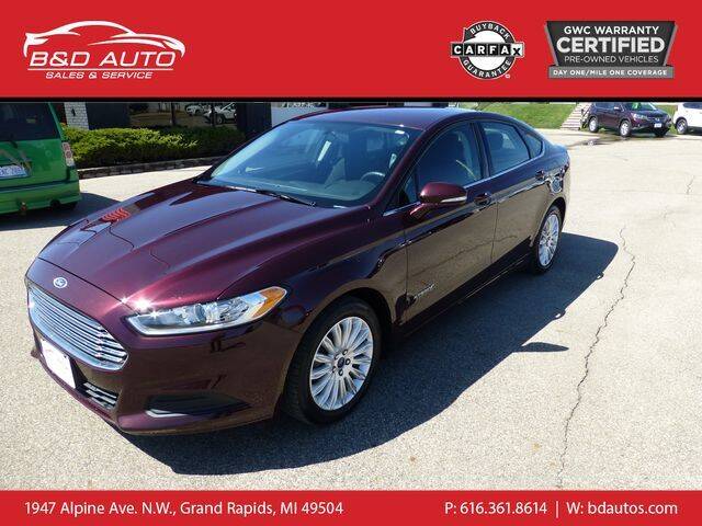 2013 Ford Fusion Hybrid for sale at B&D Auto Sales Inc in Grand Rapids MI