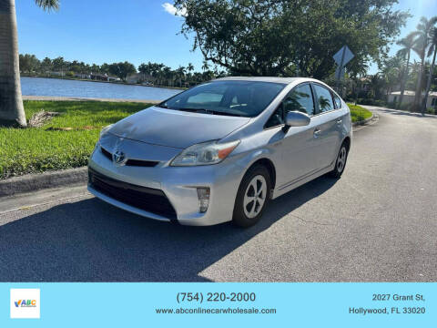 2012 Toyota Prius for sale at ABC ONLINE CAR WHOLESALE in Hollywood FL