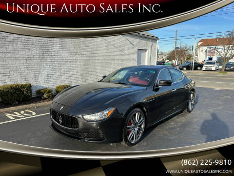 2016 Maserati Ghibli for sale at Unique Auto Sales Inc. in Clifton NJ