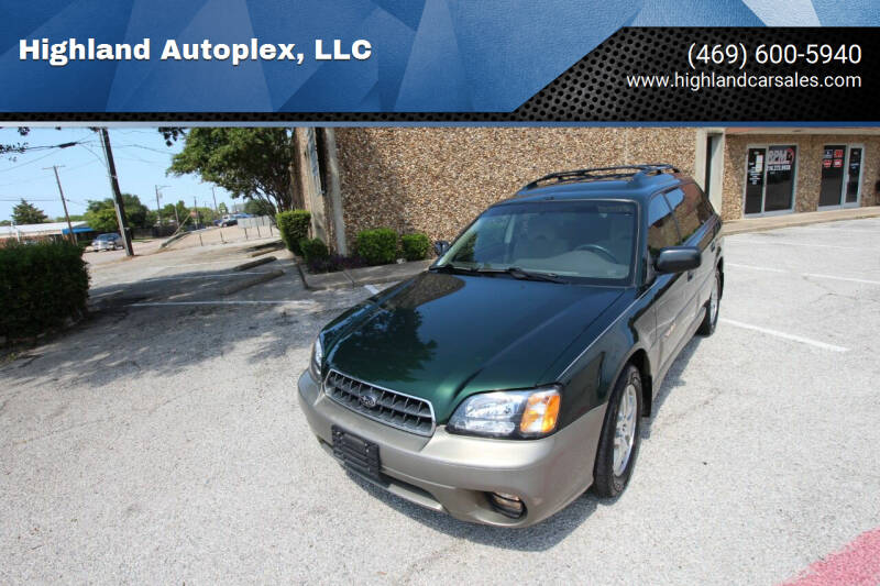 2003 Subaru Outback for sale at Highland Autoplex, LLC in Dallas TX