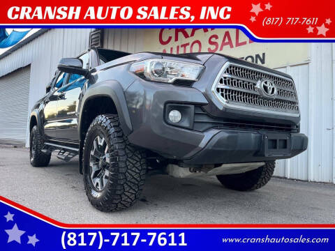 2017 Toyota Tacoma for sale at CRANSH AUTO SALES, INC in Arlington TX