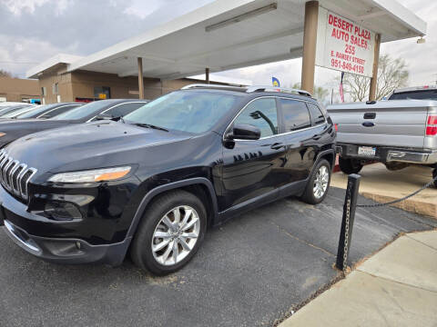 2017 Jeep Cherokee for sale at E and M Auto Sales in Bloomington CA