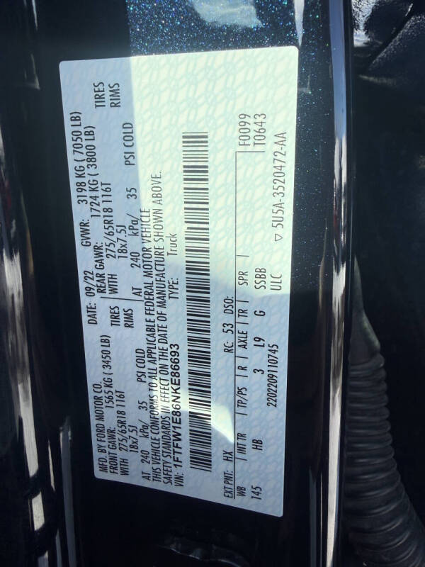 2022 Ford F-150 Lariat