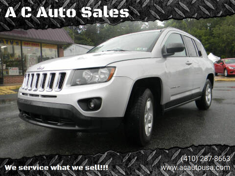 2014 Jeep Compass for sale at A C Auto Sales in Elkton MD