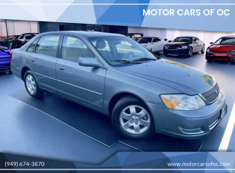 2001 Toyota Avalon for sale at Motor Cars of OC in Costa Mesa CA