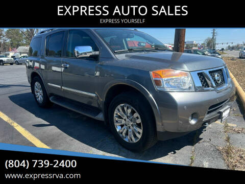 2015 Nissan Armada for sale at EXPRESS AUTO SALES in Midlothian VA