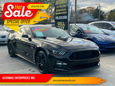 2015 Ford Mustang for sale at AUTOMAX ENTERPRISES INC. in Roseville CA