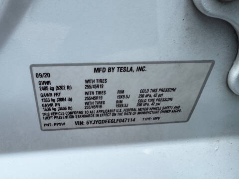 2020 Tesla Model Y Long Range