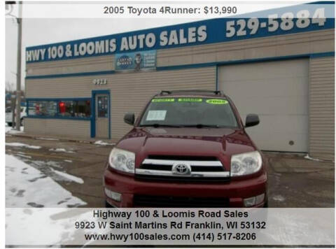 2005 Toyota 4Runner for sale at Highway 100 & Loomis Road Sales in Franklin WI