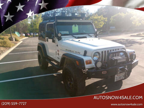 2006 Jeep Wrangler for sale at Autosnow4sale.com in El Dorado CA