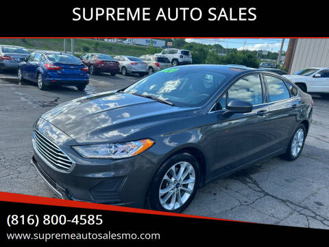 2020 Ford Fusion for sale at SUPREME AUTO SALES in Grandview MO