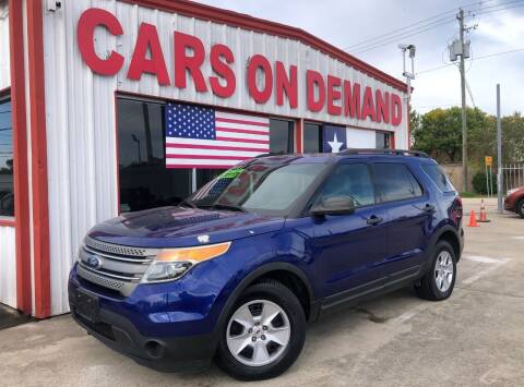 2013 Ford Explorer for sale at Cars On Demand 2 in Pasadena TX